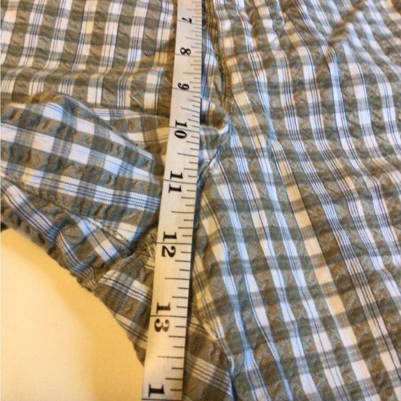 Tommy Bahama men’s 40 light army green plaid flat front casual cotton shorts - Picture 4 of 7